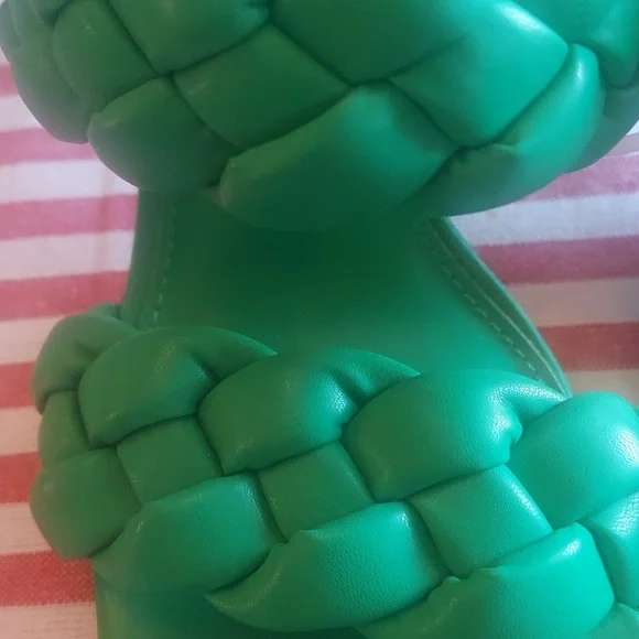 Liliana Green Braided Heels - Picture 5 of 5